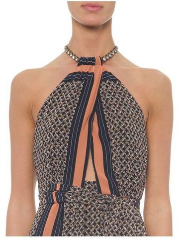Vestido Seda Animale Novo