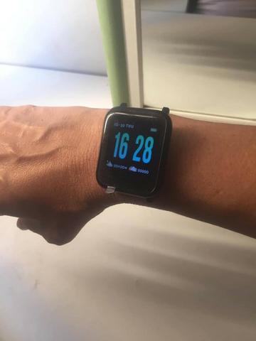 Relogio Esportivo A6 Fitness a prova d'água 2 pulseiras - Foto 5