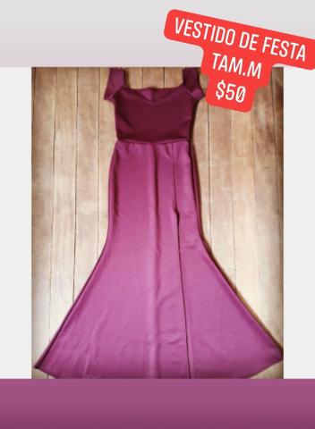 Vestido de Festa Longo Neoprene