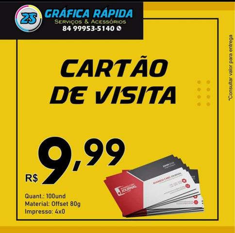 Cartao de visita promoção