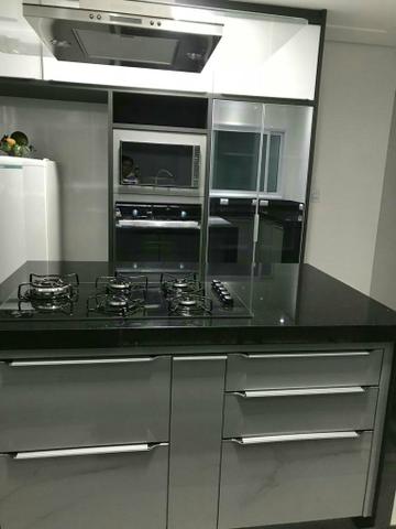 Cozinha planejada cores auto brilho faço tudo no MDF - Foto 3