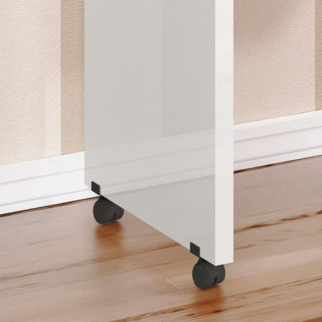 Mesa de computador com rodízios JB 6066 Branca *nova na caixa - Foto 3