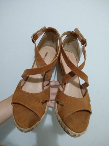 sandalia anabela sonho dos pes