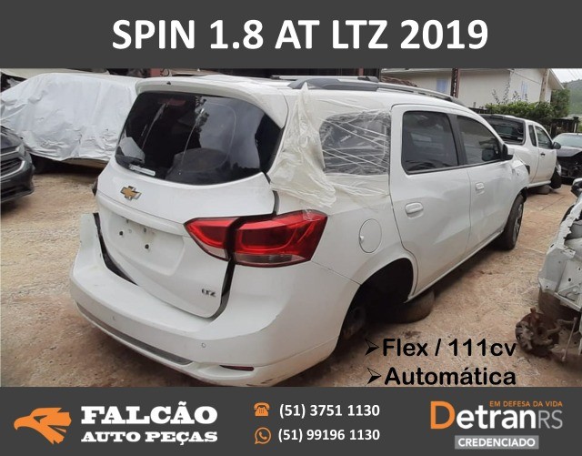 chevrolet spin 1.8 automatica ltz 2019/2019 flex sucata em peças - Foto 5