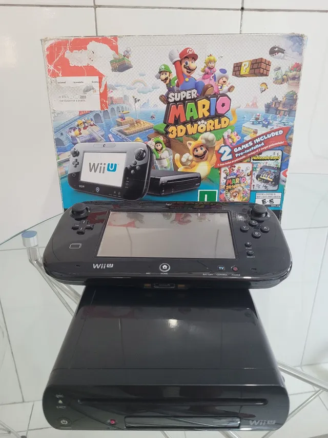 Console - Nintendo Wii U Desbloqueado + 1 jogo ( USADO ) - Rodrigo