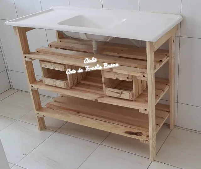 Móveis pallet 100% reutilizado !!! - Foto 4
