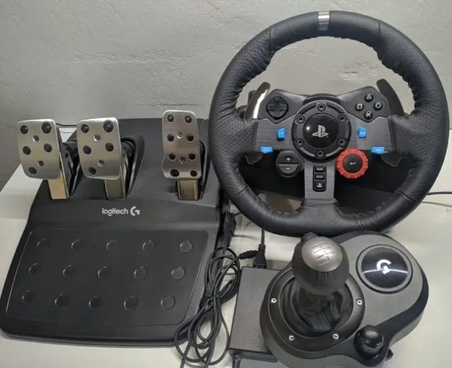 Volante Logitech G27, Com Pedais E Câmbio