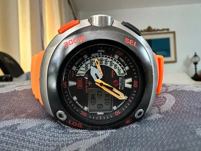 Citizen Promaster  Meia Lua Laranja - Foto 4