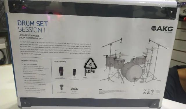  Microfones P/ Bateria Akg Drum Set Session  - Foto 3