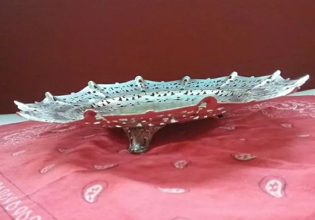 CENTRO DE MESA/FRUTEIRA PRATA REGIA 90 - Foto 2