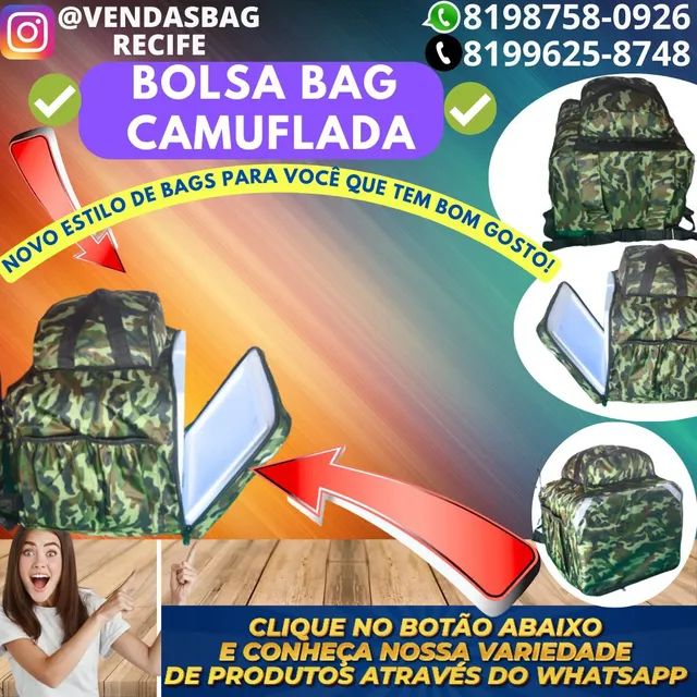 Bag mochila Motoboy Marmitex Quentinha lanche pizza