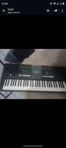 Teclado Yamaha PSR E 373 + Suporte + Capa - Engenho Store Instrumentos  Musicais