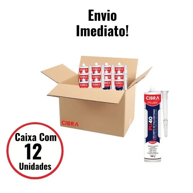 Selante PU40 400g Caixa Com 12 Unidades - Cibra