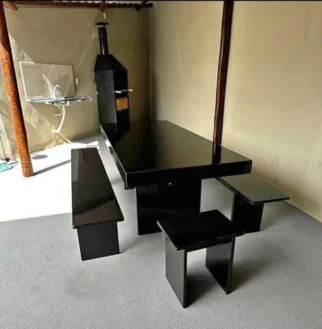 Mesa pedra de ardósia pintada  - Foto 2