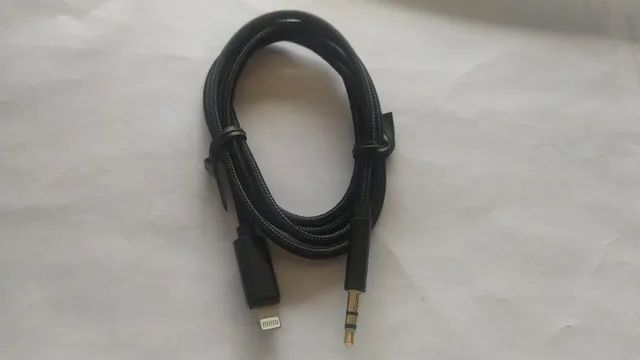 Cabo Lightning iphone para p2 auxiliar de audio - Foto 3