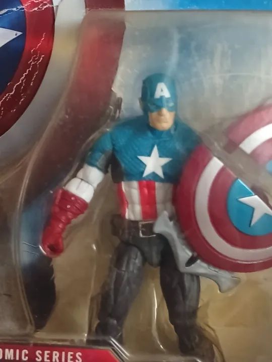 Figura Capitão América com Escudo Lâmina Dupla - Hasbro - Foto 3