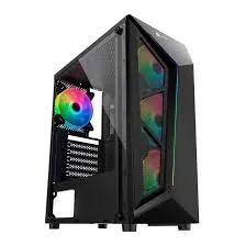 Gabinete Gamer GB1713 Com Lateral de Vidro Temperado 4 Fans RGB Inclusas - Hayom