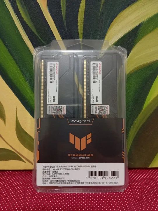 Kit Memória RAM 16GB (2x8GB) DDR4 3200MHz Asgard Edição Limitada TUF Gaming