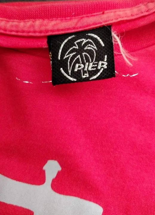 Camisa Pier The Best Points for Surfing Vermelha Tamanho P - Foto 3