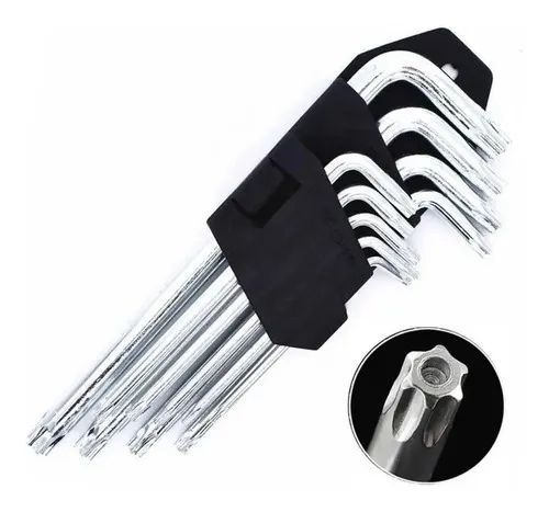 Jogo De Chave Torx Com 9 Peças + Suporte Ne Cartela - Foto 2
