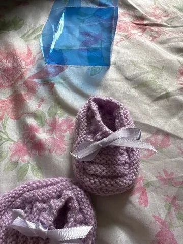 Sapatilha de bebê RN 0 a 6 meses  - Foto 4