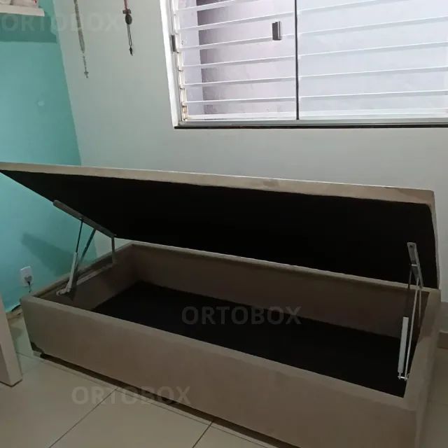 Cama Box Baú Solteiro 88 de largura e 188 de cumprimento - Foto 2