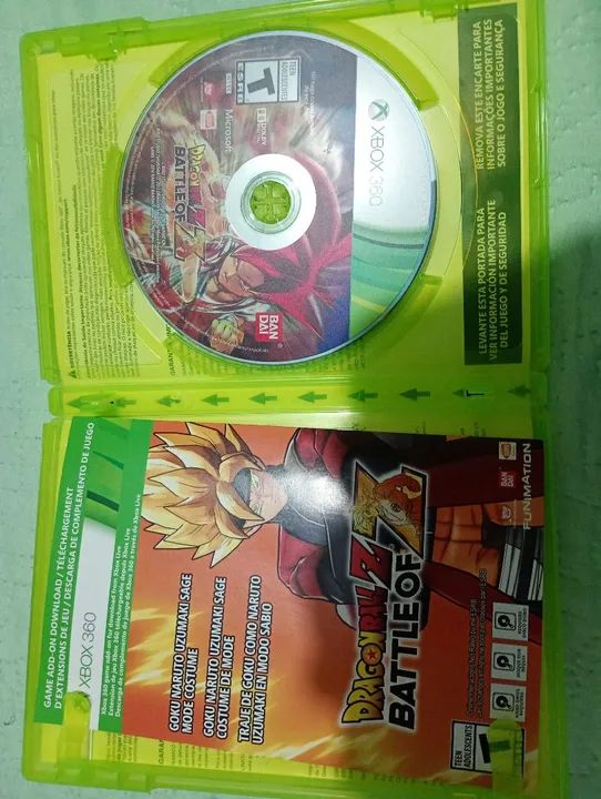 DRAGON BALL Z BATTLE OF Z XBOX 360 ORIGINAL SEMI NOVO 200,00 ACEITO CARTÃO  - Foto 2