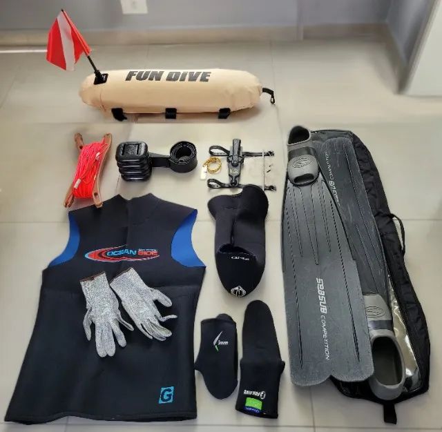 KIT Pesca Sub - Arbalete e Equipamentos - Super Barato!