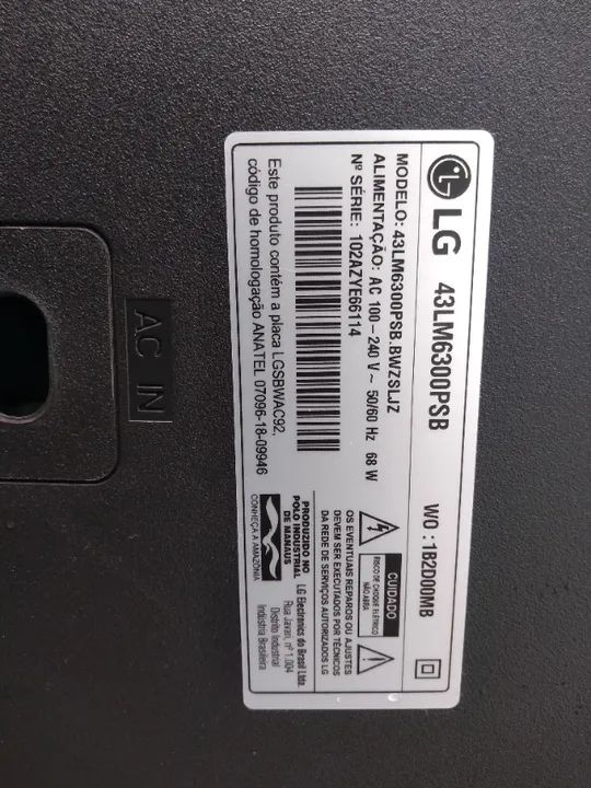 Tv LG 43lm6300 barramento  - Foto 3