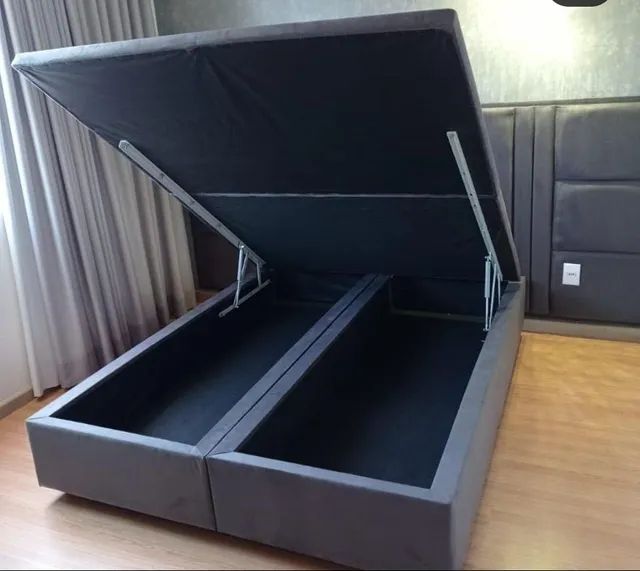 PROMOÇÃO CAMA BOX BAÚ QUEEN 158x198 BLINDADO