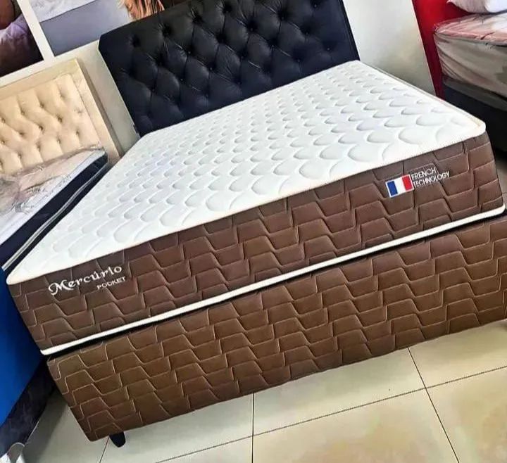 Cama box casal molas ensacadas promoção 138x188