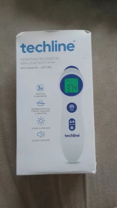 Termômetro Digital Sem Contato Techline DET-308