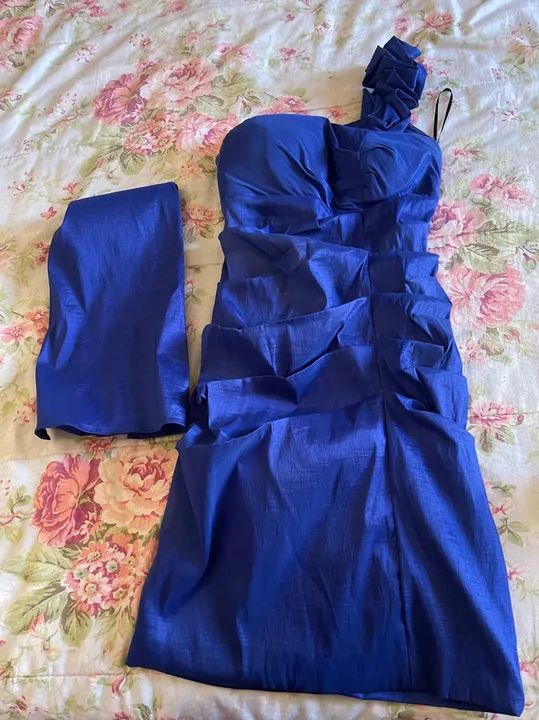 Vestido de festa Vermelho e Azul - Foto 4