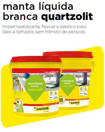 Manta Liquida Branca Quartzolit 18kg - Impermeabilizante