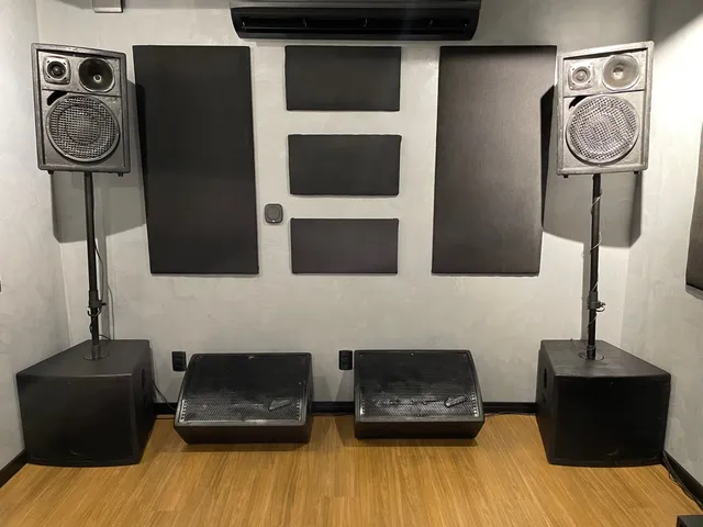 Som passivo 2 voz 2 sub 2 retorno 8.600 W muito potente