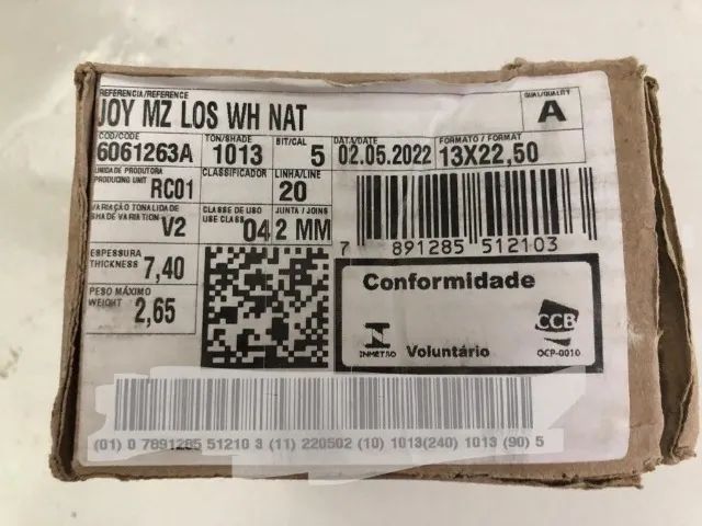 Porcelanato Portinari Joy Mz Los Wh Nat 13 X 22,5 6061263a - Foto 3