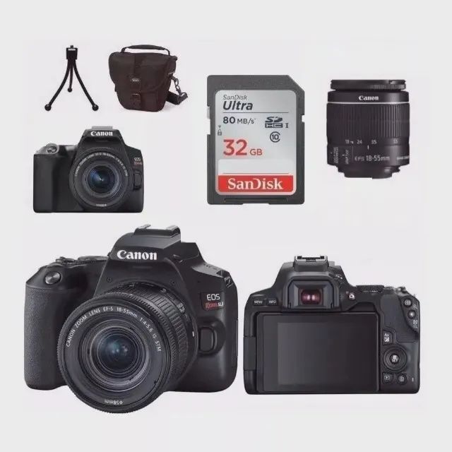 Camera Canon Sl3 + 18-55mm + 32Gb + Case