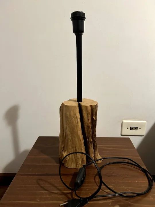 BASE LUMINARIA DE MESA CAFEZAL TRONCO TOK&STOK - Foto 2