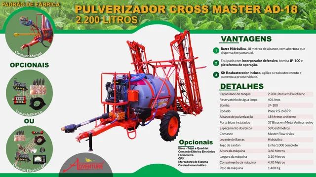 PULVERIZADOR COLUMBIA MASTER 