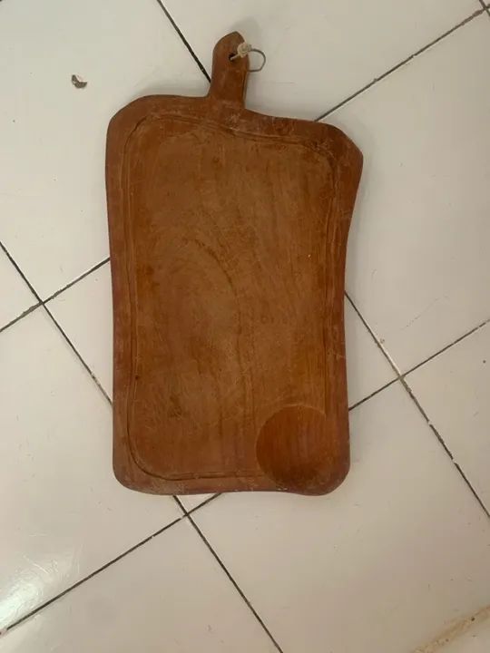 Tábua de Carne de Madeira Maciça - Foto 2