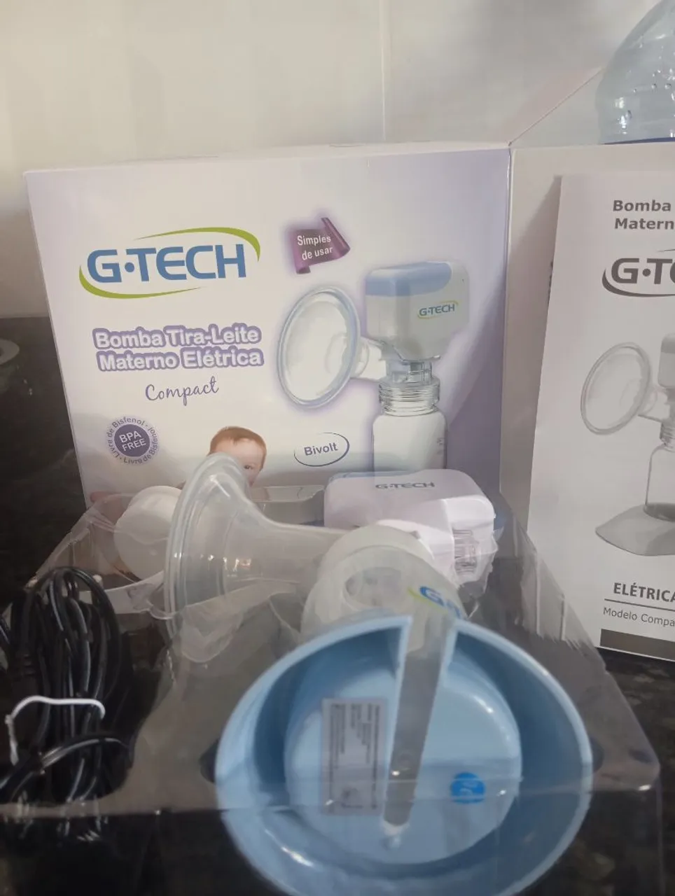 Bomba de Leite Materno Elétrico G-Tech Compact Novo