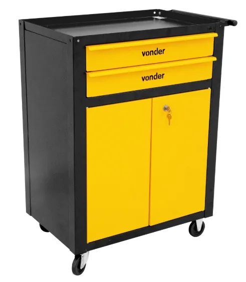 Carro para ferramentas, com 2 gavetas e 2 portas, VONDER 