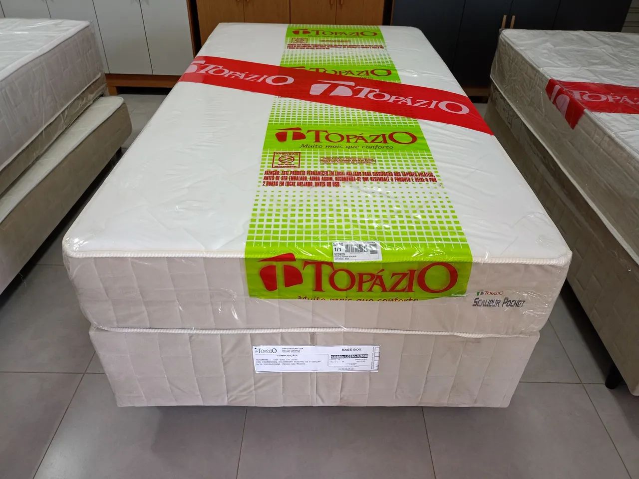 CAMA BOX CASAL MOLAS ENSACADAS TOPÁZIO POCKET ENTREGO ? - Foto 3