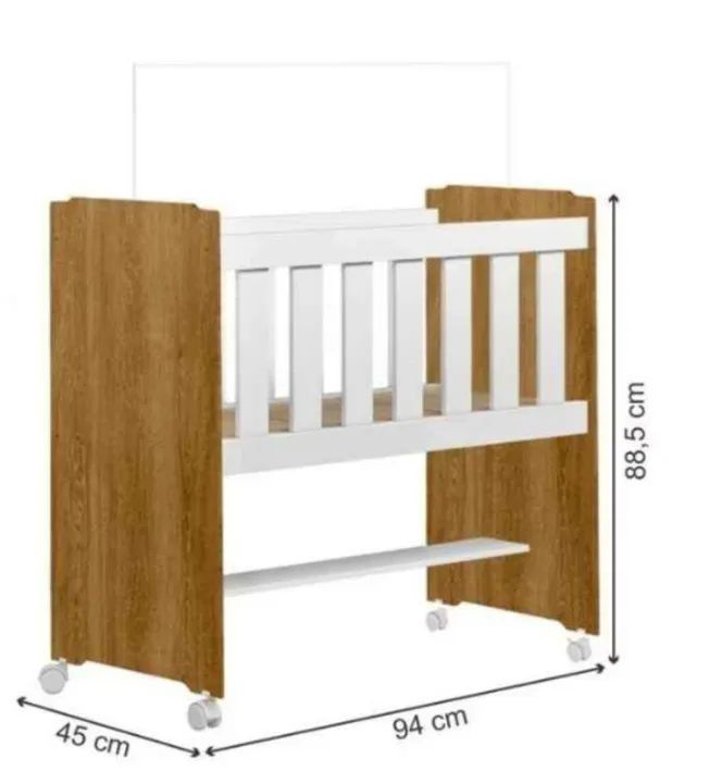 Berço 100% MDF Com Colchão Ycasa - Foto 2
