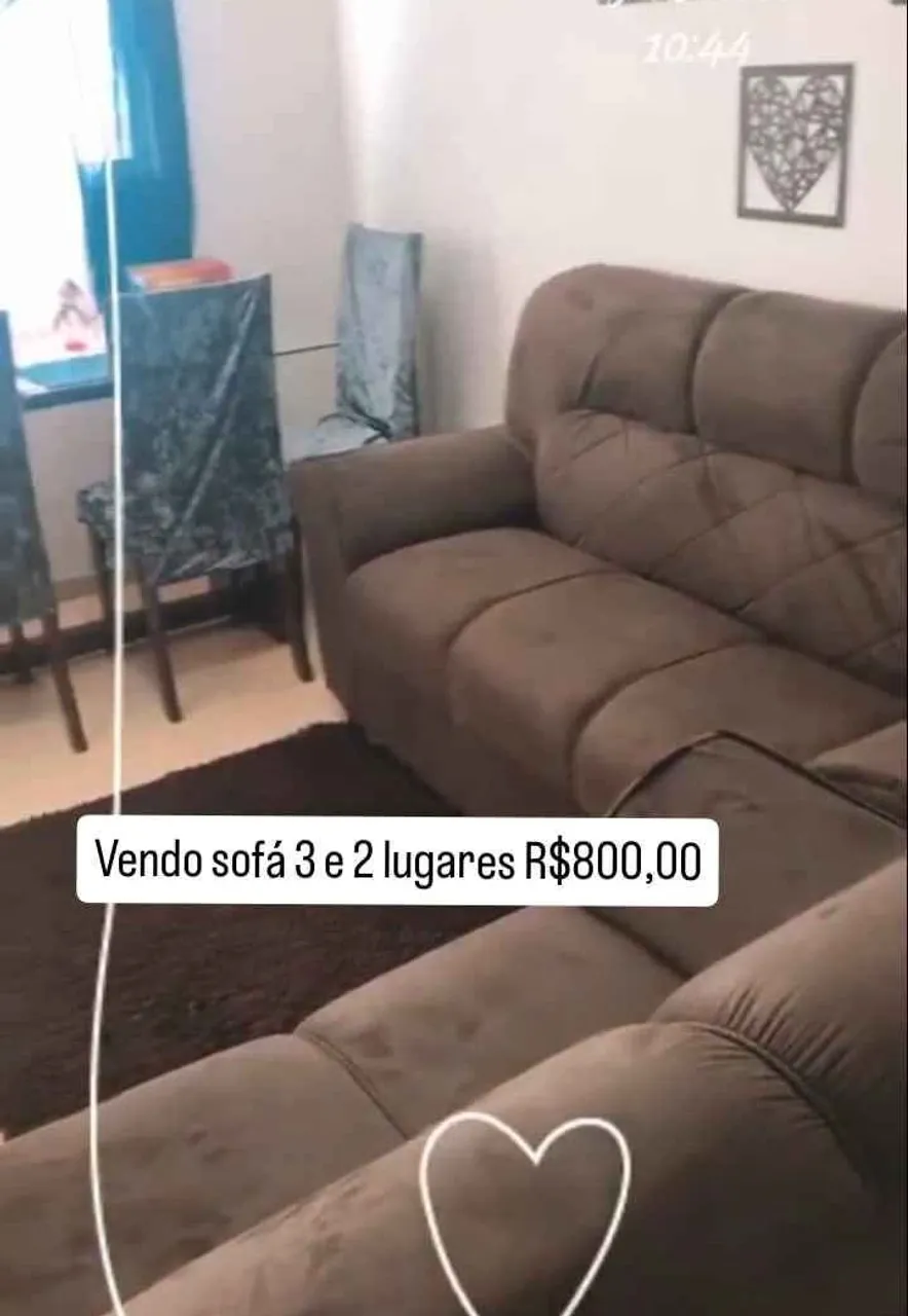 Sofá 3 e 2 lugares