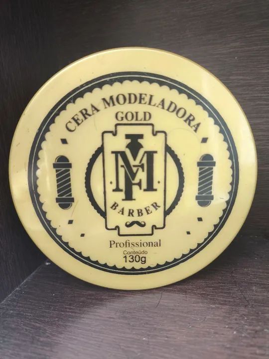 Cera modeladora para cabelo MF Barber Gold - 130g