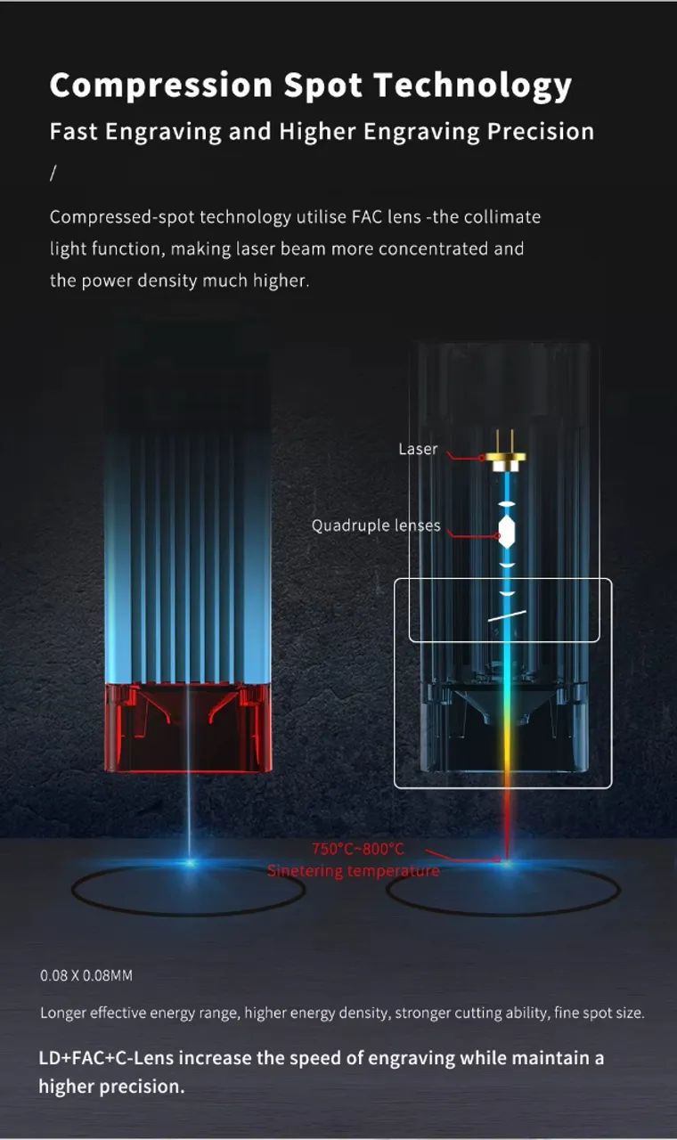 Gravadora a laser TTS-55 pro 40W - Foto 4
