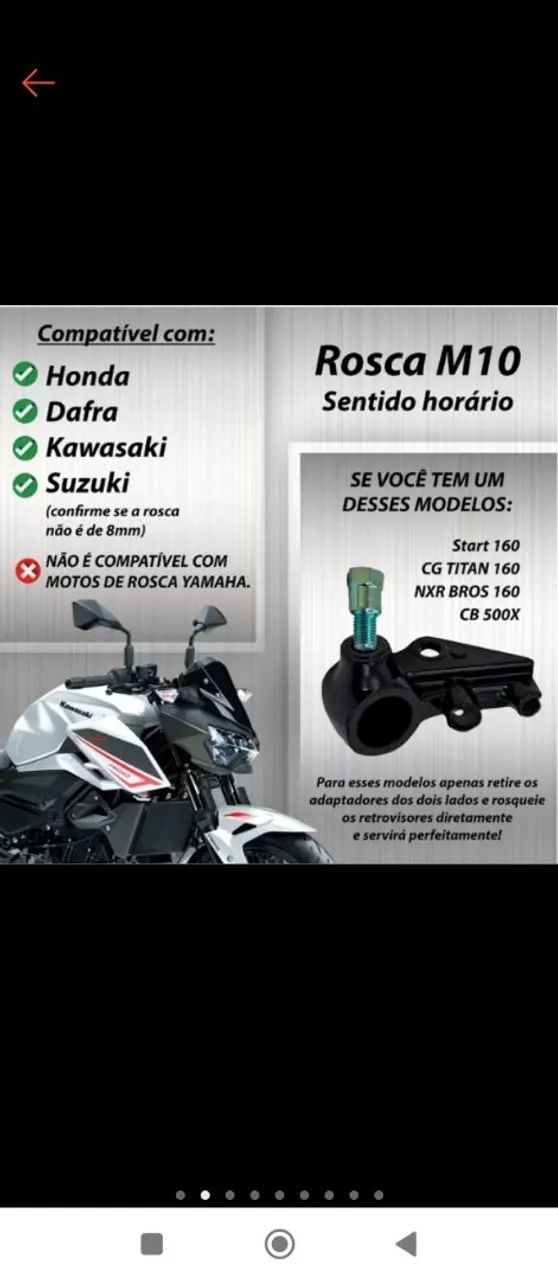 Retrovisor BMW F800 curto e rebaixado  - Foto 4