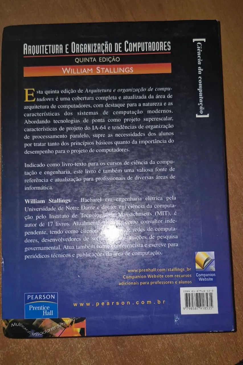 Livro - Arquitetura e organização de computadores  - Foto 2