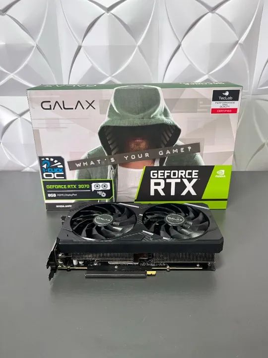 Placa de vídeo RTX 3070 8GB GDDR6 Galax - Loja Física Thunder - Até 21x ...